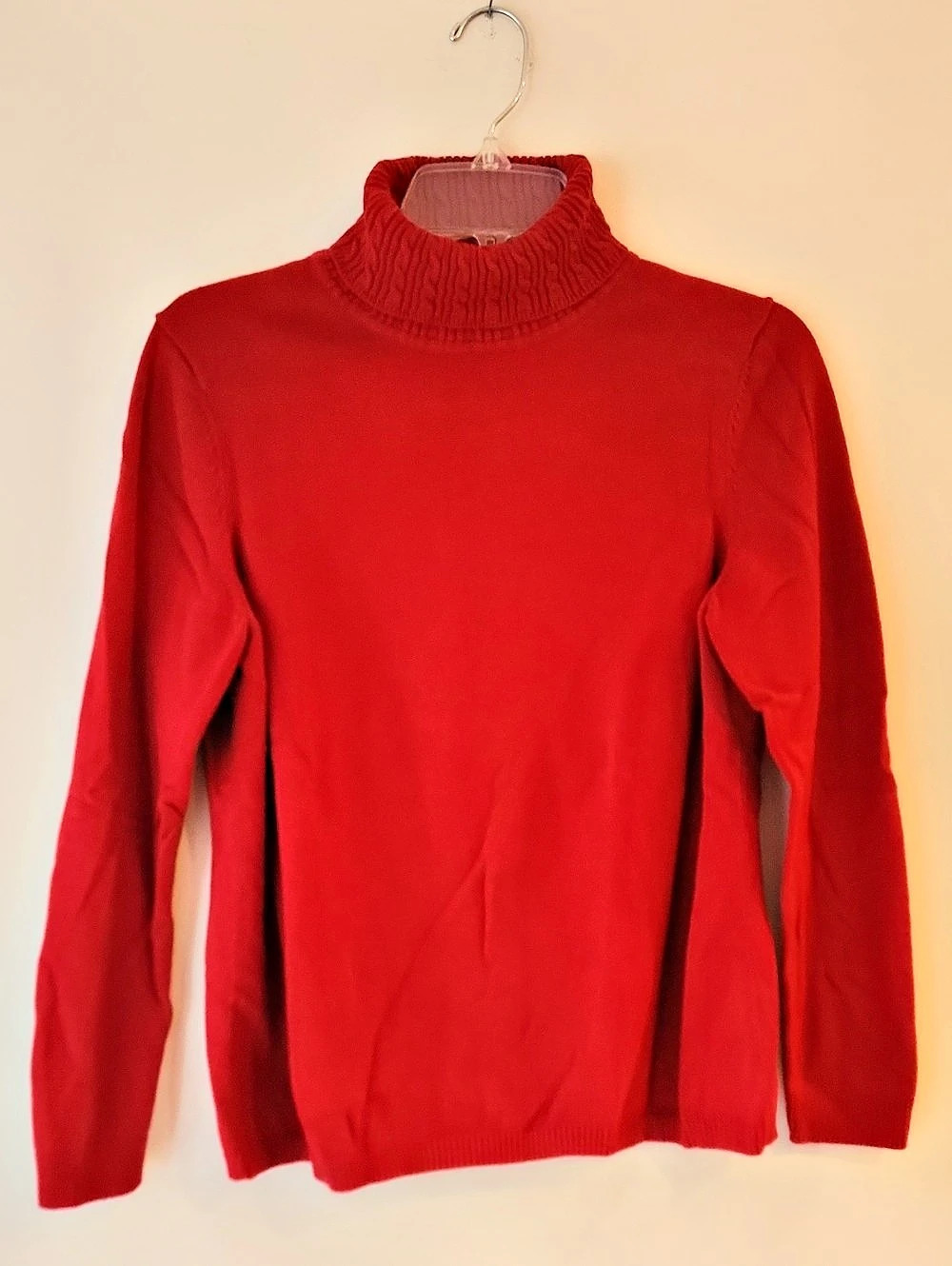 Talbots Red Turtleneck Sweater Size Large